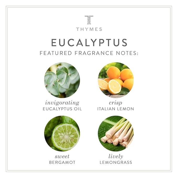 Thymes Eucalyptus Body Lotion - Shea Butter Lotion wIth Vitamin E, jojoba Oil, and Honey for Skin Care Routine - Body and Hand Lotion for Women & Men (9.25 fl oz)
