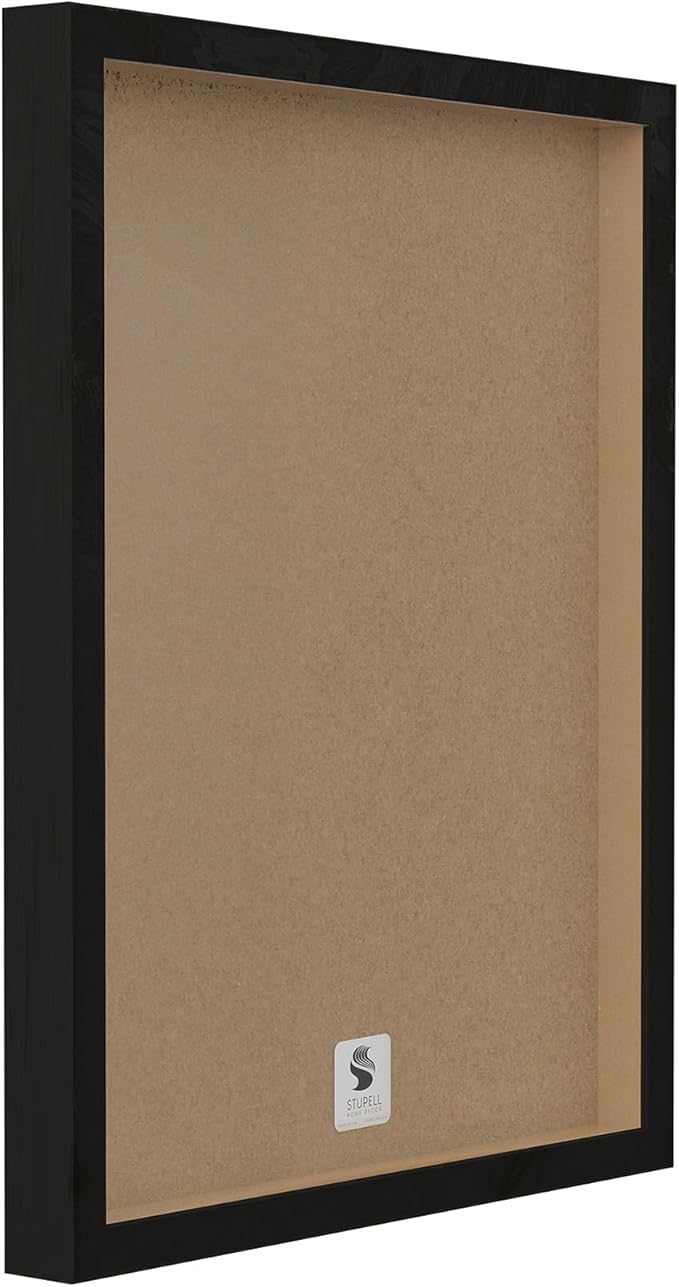 Stupell Industries Abstract Mindfulness Exercise Framed Giclee Wall Art Design by Tim Parker, Black Framed, 20 x 16