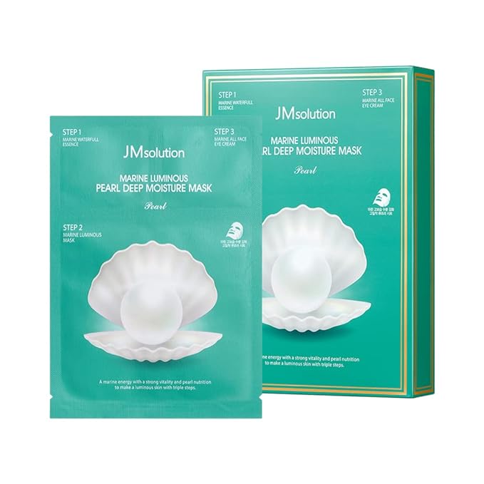 JMSolution 3 step Spa care Face Mask bundle -Marine Luminous Pearl Moisture & Balace Mask Bundle 20EA