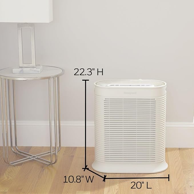 Honeywell AllergenPlus HEPA Air Purifier, Airborne Allergen Reducer for Extra Large Rooms, Reduces Allergens, Smoke, Wildfire Smoke, Pollen, Pet Dander and More, White, HPA304