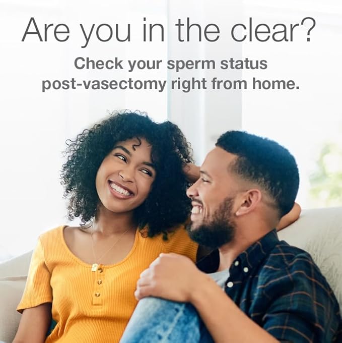 Vasectomy Home Test Kit - Check Sperm Count Post Vasectomy - 2 Pack - Easy to Read, Private - 98% Accuracy - FSA HSA Eligible - FDA Cleared