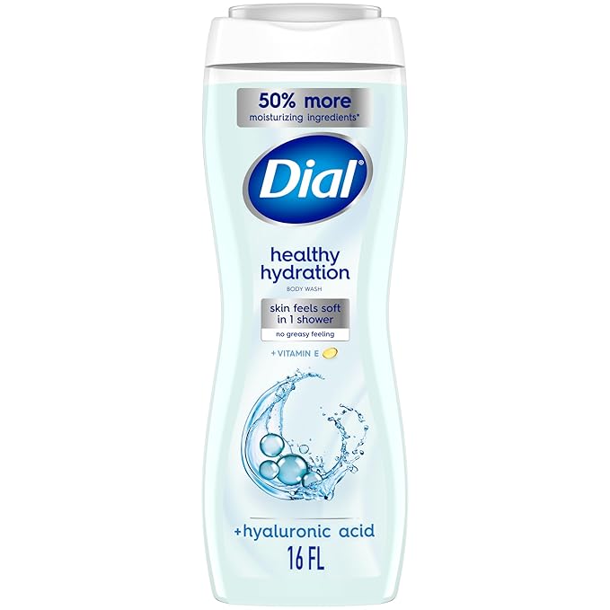 Dial Body Wash, Healthy Hydration, 16 fl oz (Pack of 4)