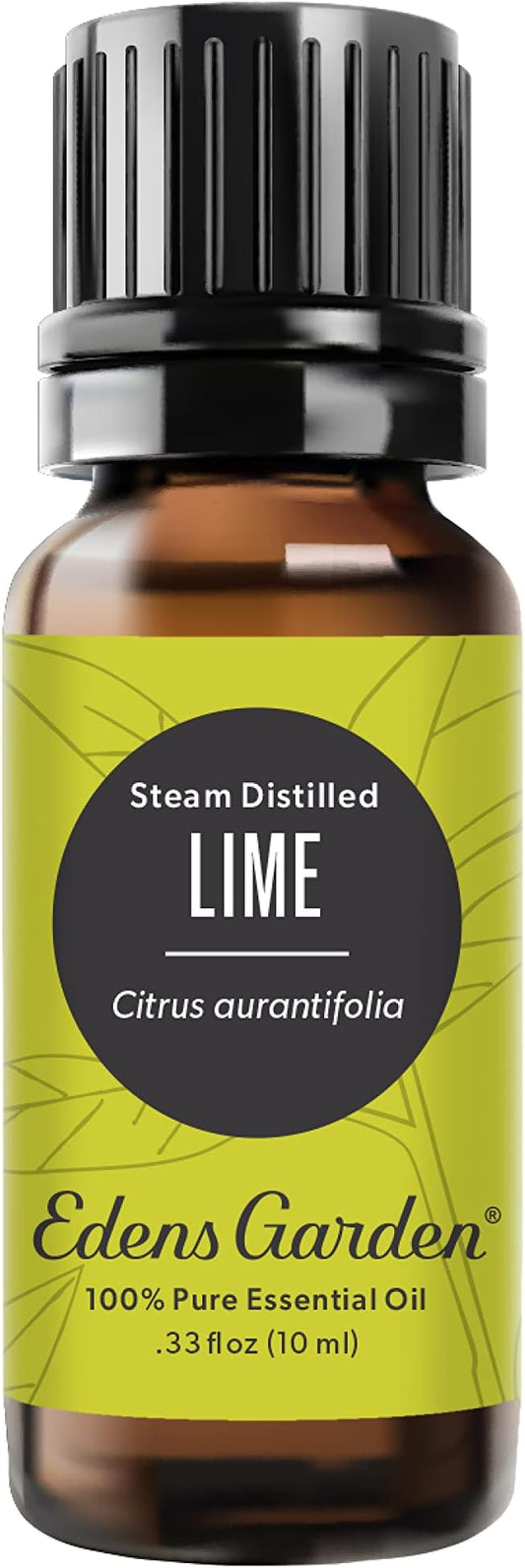 Edens Garden Lime- Steam Distilled Essential Oil- 100% Pure Premium Grade, Undiluted, Natural, Therapeutic, Aromatherapy, The Best for Diffuser, Skin, Candle, Kid Safe 10 ml (.33 fl oz)