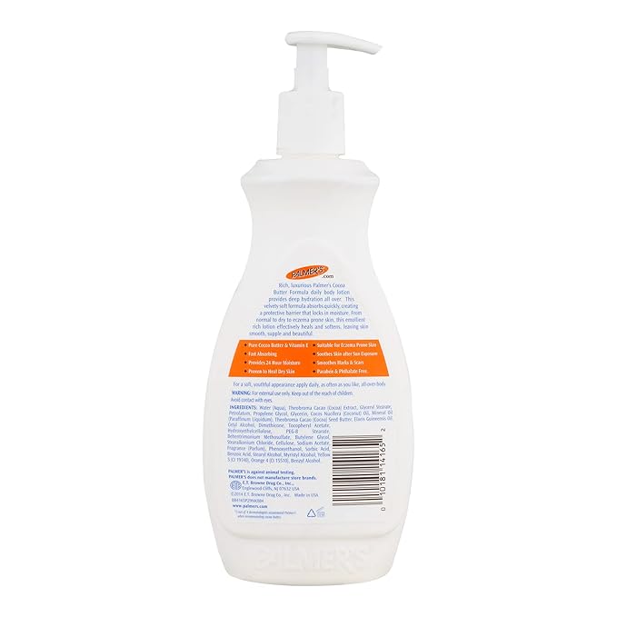 Palmers Cocoa Butter Lotion With Vitamin-E 17 Ounce Bonus (500ml) (Pack of 3)