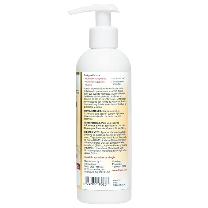 De La Cruz Vitamin E Cream for Face + Vitamin E Lotion for Skin Bundle - Moisturizing Skin Care for All Skin Types - Made in USA