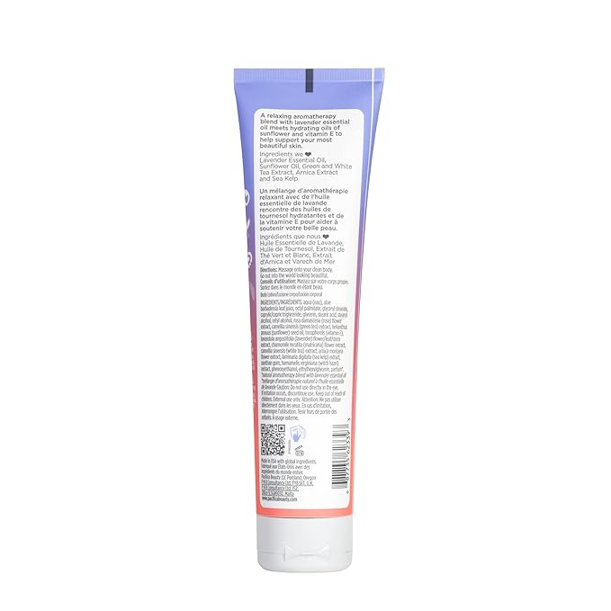 Pacifica Lavender Moon Body Lotion – Relaxing Lavender & Rose Scented Moisturizer w/Chamomile & Vitamin E, Calming Aromatherapy Cream for Nighttime Shower Vegan & Cruelty-Free Dermatologist Tested