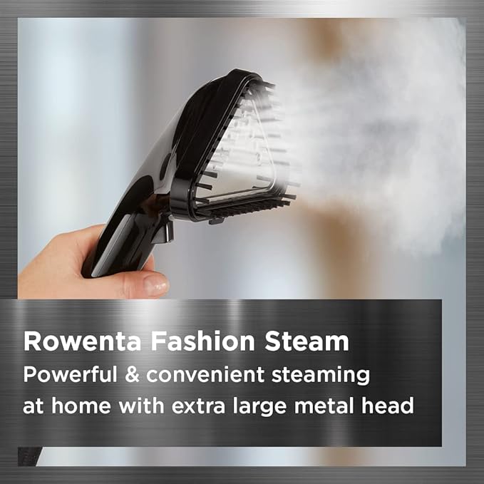 Rowenta, Steamer for Clothes, Prostyle Full Size Steamer with Screen, 63 Inches, 51oz water tank capacity, 1500 Watts, Ironing, Clothes Steamer, Black Garment Steamer IS3440