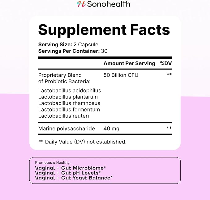 BioBloom Vaginal Probiotics for Women | pH Balance with Prebiotics & Lactobacillus Probiotic Blend Women's Vaginal Health Supplement | Promote Healthy Vaginal Odor & Flora (30 Servings)