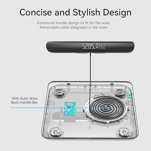 Smart Scale with BMI Body Fat Muscle Mass, 8 Sensors Body Composition Scales Most Accurate Body Pod Scale, FSA&HSA Eligible