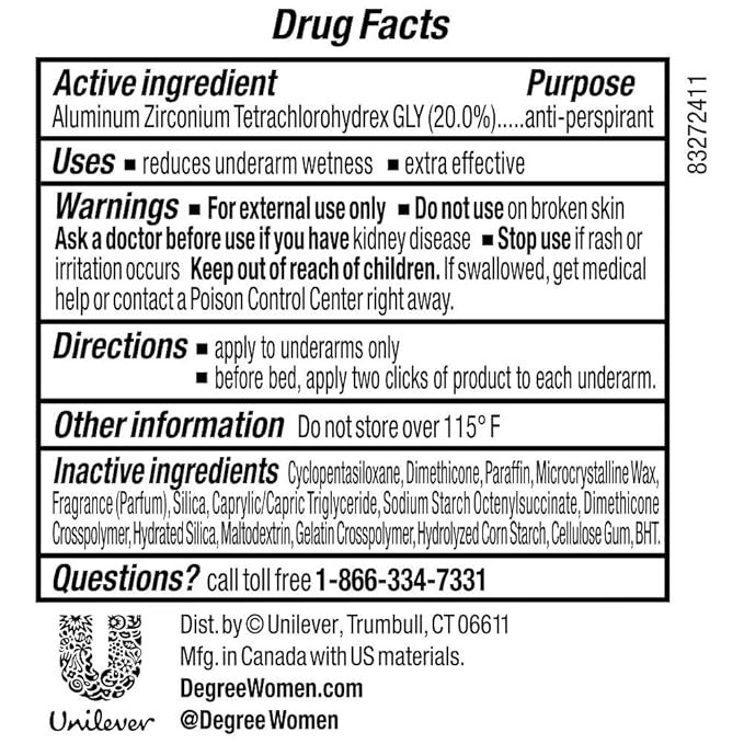 Degree Clinical Protection Antiperspirant& Deodorant, Stress Control 1.70 oz (Pack of 3)