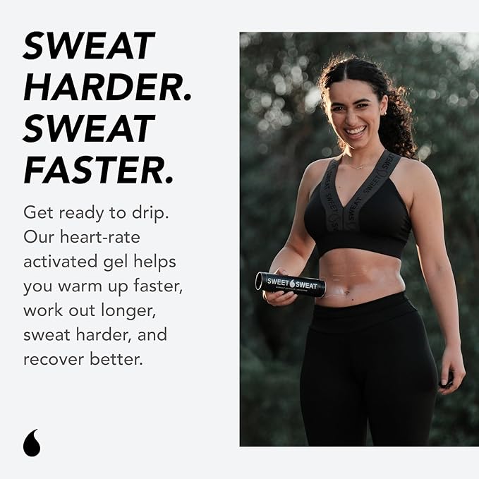 Sweet Sweat Workout Enhancer Roll-On Gel Stick - Makes You Sweat Harder and Faster, Use with Sweet Sweat Waist Trimmer