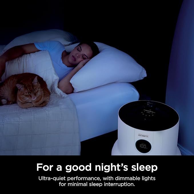 Shark Air Purifier for Home with NeverChange HEPA Air Filter, 1400 sq. ft. for Powerful Multi-Room Purification, 5-Year Filter, Filters Smoke, Captures 99.98% of Particles & Dust, HP302