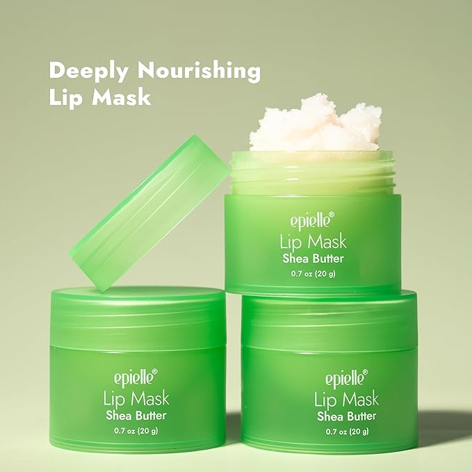 epielle Lip Care Kit Buff & Shine | Lip Sugar Scrub (20g) + Lip Sleeping Mask Berry (20g) | Hydrate for Soft, Smooth Lips | 2-Piece Set for Day & Night Lip Care, Easter Gifts