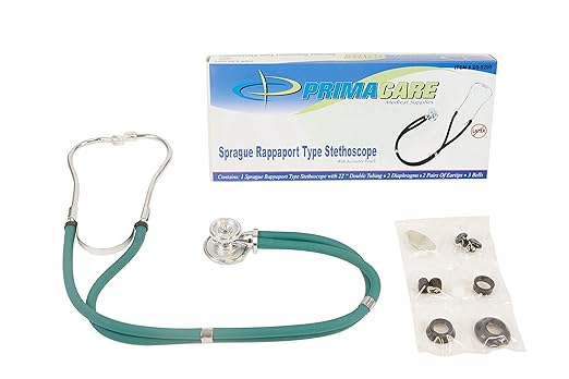 PrimaCare DS-9295-HG 30" Sprague Rappaport Style Stethoscope for Doctor, Nurse and Medical Student, Hunter Green