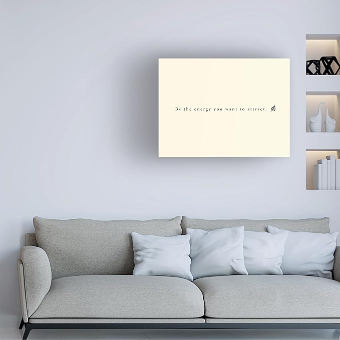 Trademark Fine Art Canvas Wall Art - Alicia Longley 'Happy Mindfulness III' Wall Art for Living Room, Bedroom, or Office Décor