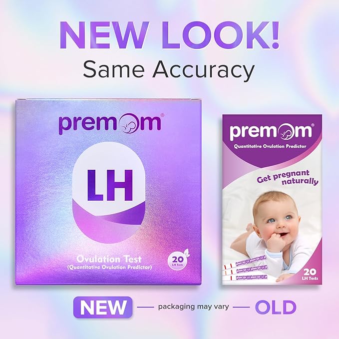 Premom Quantitative Ovulation Test Strips 20LH & Premom Prenatal Vitamin & Premom Fish Oil