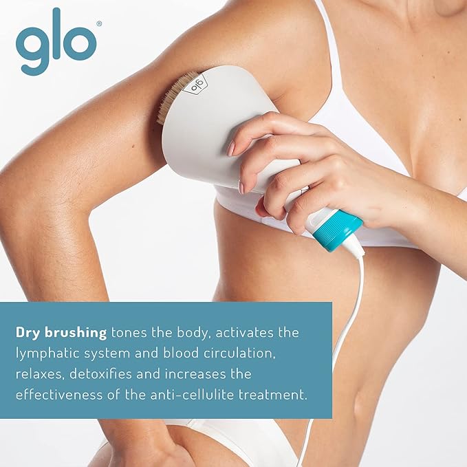 Body-Brush Massage | Skin Smooth and Wrinkle Free | to Massage Away Toxins | Anti-Cellulite Professional Massager | Can Help Reduce Fat Cells | Efficient Body Scrub | GLO Patented Design