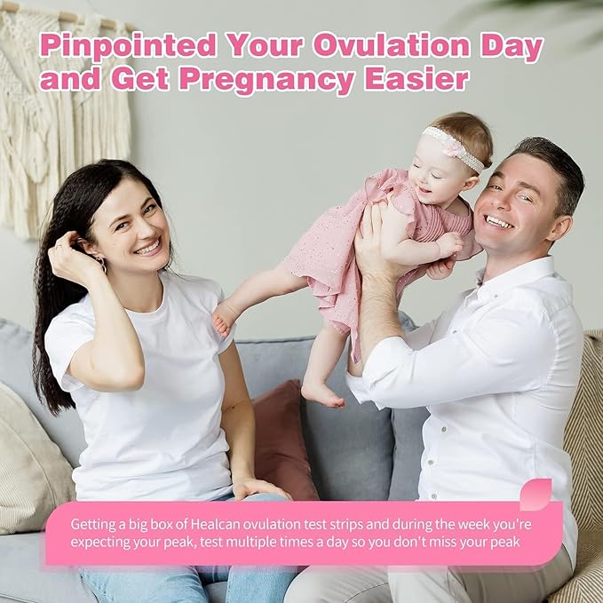 Ovulation Test Strips 40 and Pregnancy Tests 25, HEAL-CHECK Bulk Ovulation Predictor Kit for Women TTC, Over 99% Accuracy, Easy to Use at Home, Individually Wrapped, FSA HSA | 40LH+25HCG+65 Urine Cup