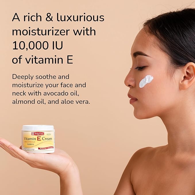 De La Cruz - Vitamin E Cream and Arnica Salve Bundle - Moisturizing Skin Care for Dry and Rough Skin