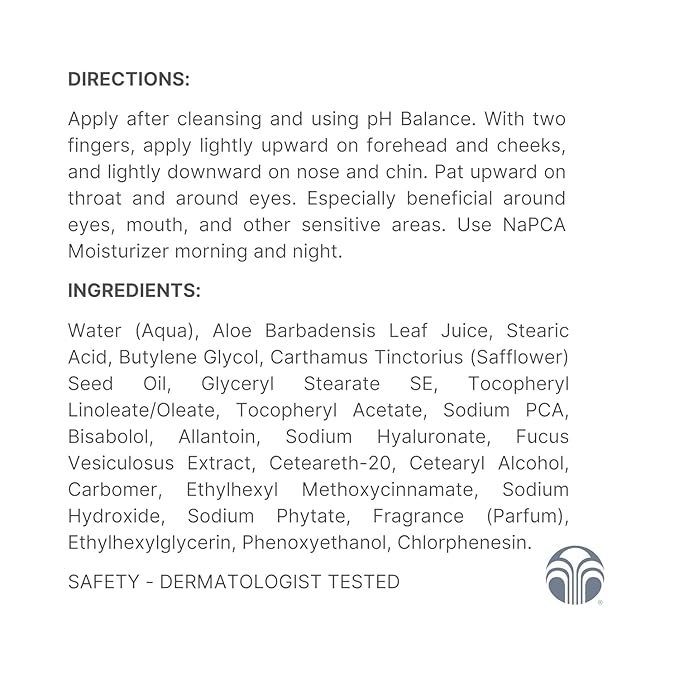 NuSkin NaPCA Moisturizer | Hydrating & Soothing Moisturizer with Vitamin E & Aloe Vera | Non-Greasy Formula for All Skin Types | Locks in Moisture for All-Day Hydration | 4.2 oz | 2 Pack