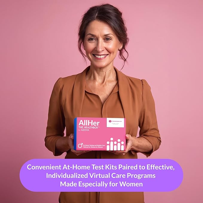 AllHer Perimenopause Test Kit | at-Home Women Hormone Test | Fast with Accurate Results | Early Peri Menopause Testing indcator with Detailed Report | CLIA-Certified | All Her | FSA HSA Eligible