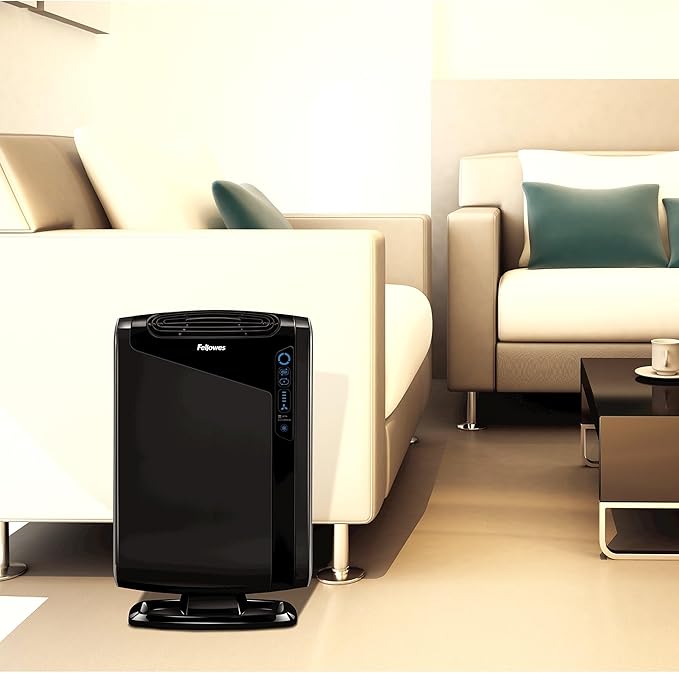 Fellowes AeraMax 290 Air Purifier Mold, Odors, Dust, Smoke, Allergens and Germs with True HEPA Filter and 4-Stage Purification, Large Room 300-600 sq. ft., Black