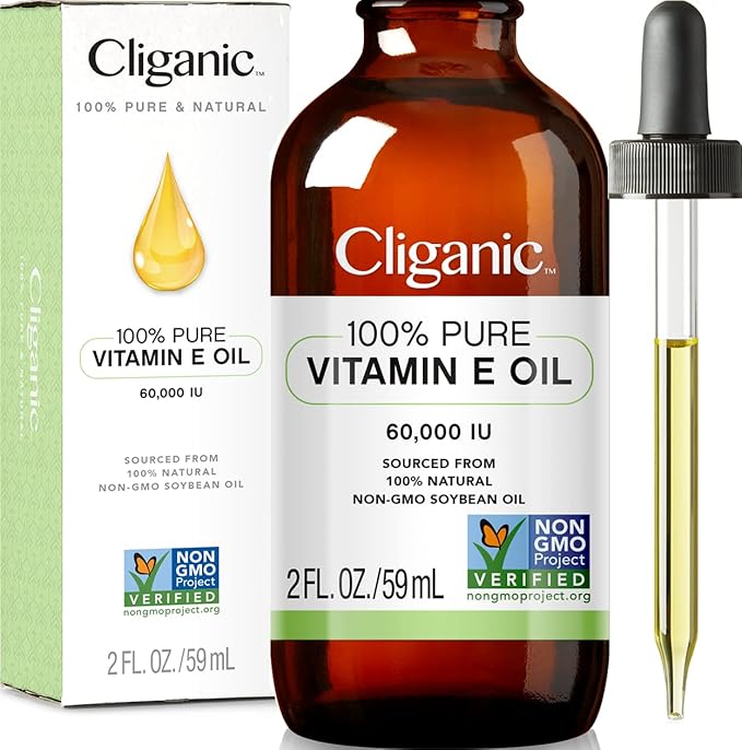 Cliganic Face Oil Trio: Jojoba, Rosehip & Vitamin E Oil
