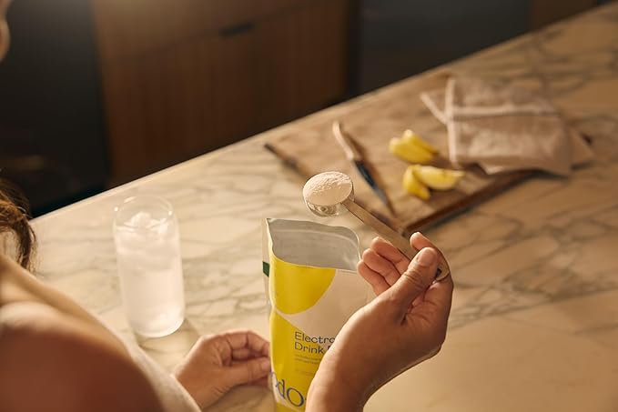 GOODONYA Organic Hydration Electrolyte Drink Mix, Certified Organic Hydration Powder, Non-GMO, Biochecked Glyphosate Free, Low Sugar, Lemonade Flavor, No Artificial Flavors, 6 Servings