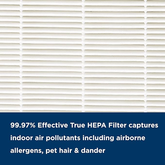 AprilAire RF09550P Allergy + Pet True HEPA Air Purifier Replacement Filter for AprilAire 9550 Room Air Purifier, Removes Pet Allergens, Viruses, & Odors, Ozone Free