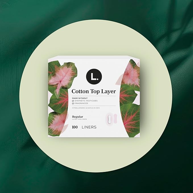 L. Ultra Thin Liners for Women, Regular Coverage, Organic Cotton Top Layer, Unscented Pantiliners, 336 Count