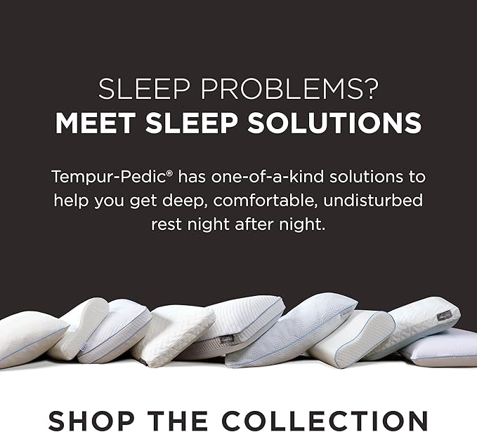 Tempur-Pedic TEMPUR-Ergo Neck Pillow, Medium Profile, White