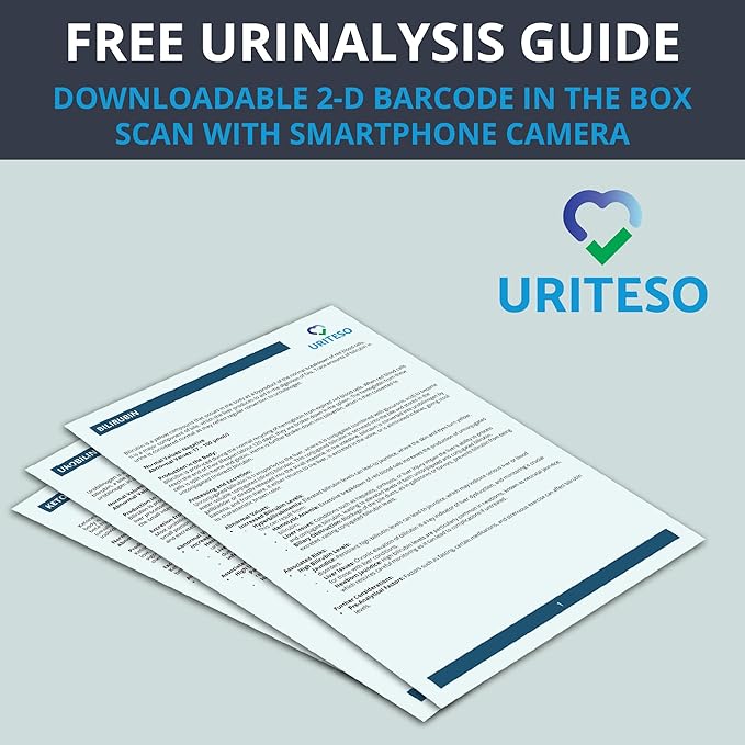 14 Parameter Full Panel Urine Test Strips for Urinalysis | 100 Strips - Testing Kit for Kidney, Liver, UTI, Keto Diet, Ketosis, Hydration, Proteinuria - RBC, PRO, BIL, PH, SGR, CRE, KET, SG +6 More