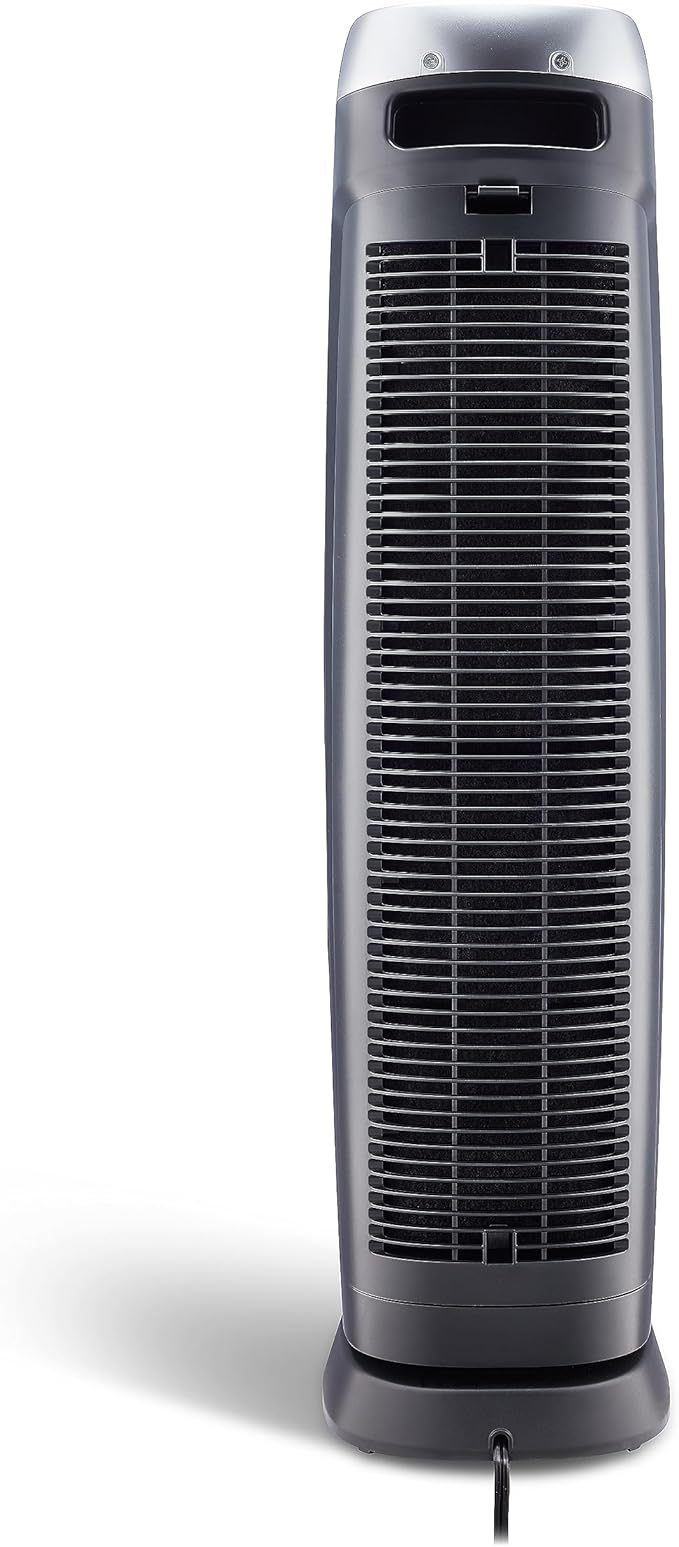 GermGuardian 5-In-1 HEPA Air Purifier for Home, Large Rooms Up To 915 Sq. Ft. with HEPA Pet Air Filter, UV-C Light & Odor Reduction, AC5250PT, 28" Tower, Black
