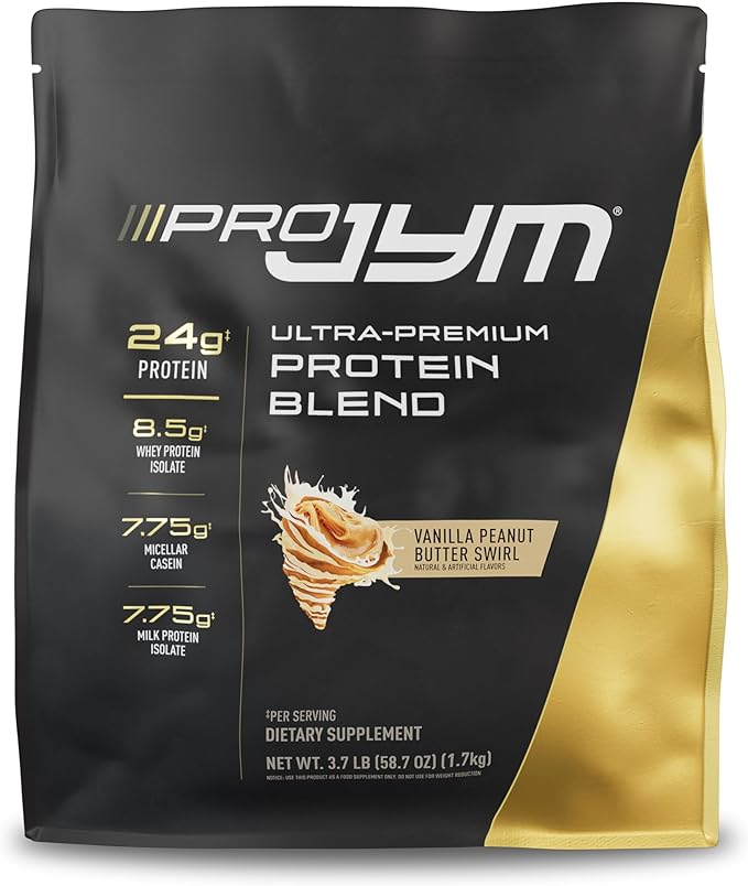 Pro JYM Vanilla Peanut Butter Protein Powder - Whey Protein Isolates, Casein, & Milk Protein, Lean Muscle Building for Men & Women, JYM Supplement Science, 45 Servings