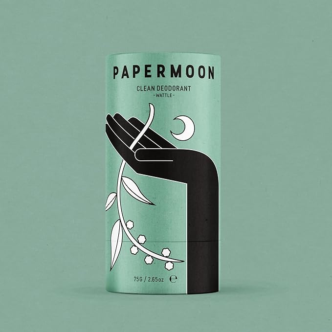 PAPERMOON WATTLE CLEAN DEODORANT PLASTIC FREE ALUMINIUM FREE AUSTRALIAN MADE