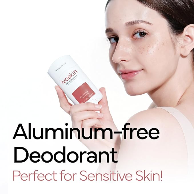 Aluminum-free Natural Deodorant | 72 Hour Odor Protection | for Women and Men, Non-Toxic | Sandalwood & Musk Scent (1.76 oz)