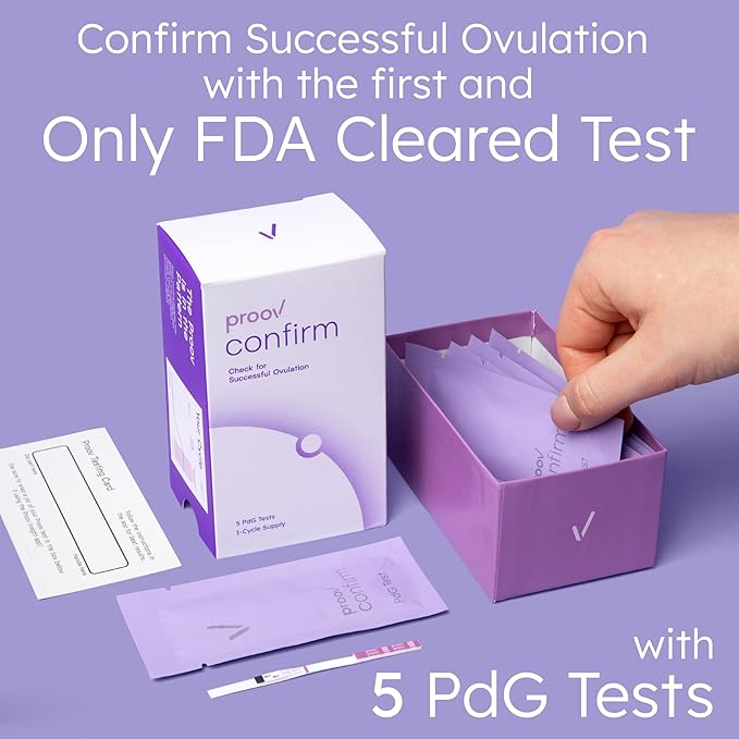 Confirm Ovulation and Pregnancy Test Combo Kit | PdG Progesterone Metabolite Test - Only FDA-Cleared Test to Confirm Successful Ovulation at Home | Early Pregnancy Tests