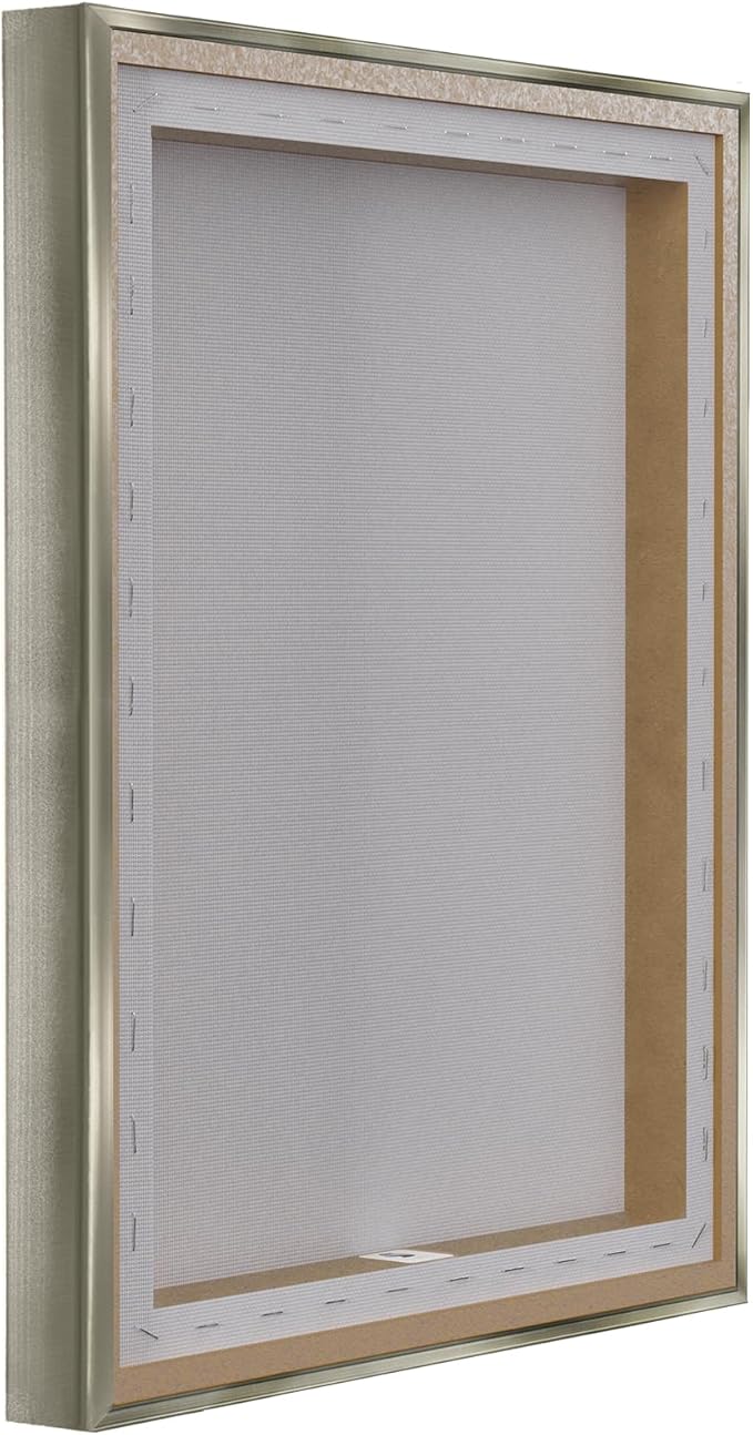 Stupell Industries Abstract Mindfulness Exercise Framed Floater Canvas Wall Art Design by Tim Parker, Gray Floater Frame, 21 x 17