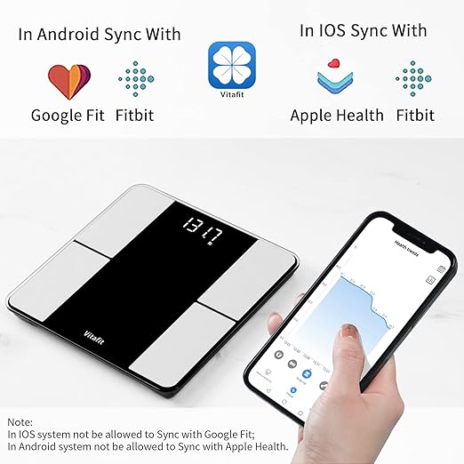Vitafit Smart Body Fat monitros and 500g Digital Pocket Scale