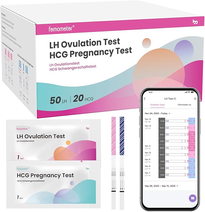 Femometer LH50HCG20+LH50 Ovulation Test Strip
