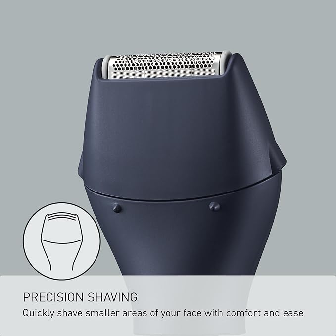 Panasonic MultiShape Facial Detail Shaver Trimmer Set Attachment, Eyebrow & Beard Detail Trimmer, Wet/Dry, Add to MultiShape Grooming System, Easy-Clean Tool - ER-CDT1-A