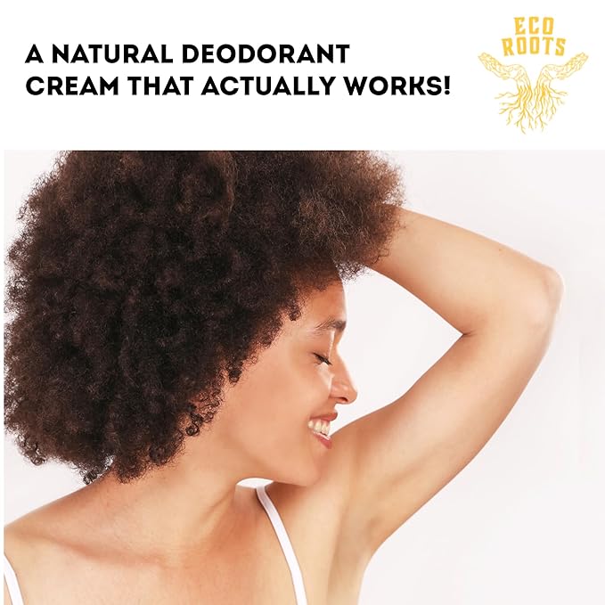 ECO ROOTS Natural Deodorant for Women & Men | Organic Deodorant Cream Non Aluminum | Baking Soda Free Healthy Deoderant for Body & Private Parts | All Vegan Pit Paste Zero Sweat |Lavender Scent