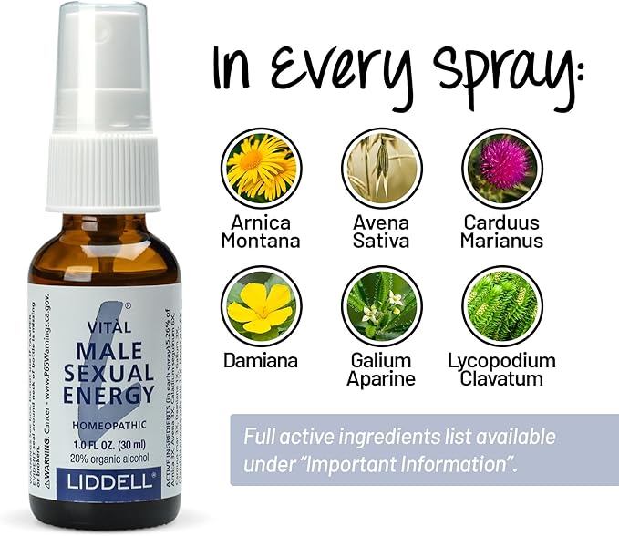 Liddell Homeopathic Vital Male Sexual Energy - 1fl oz