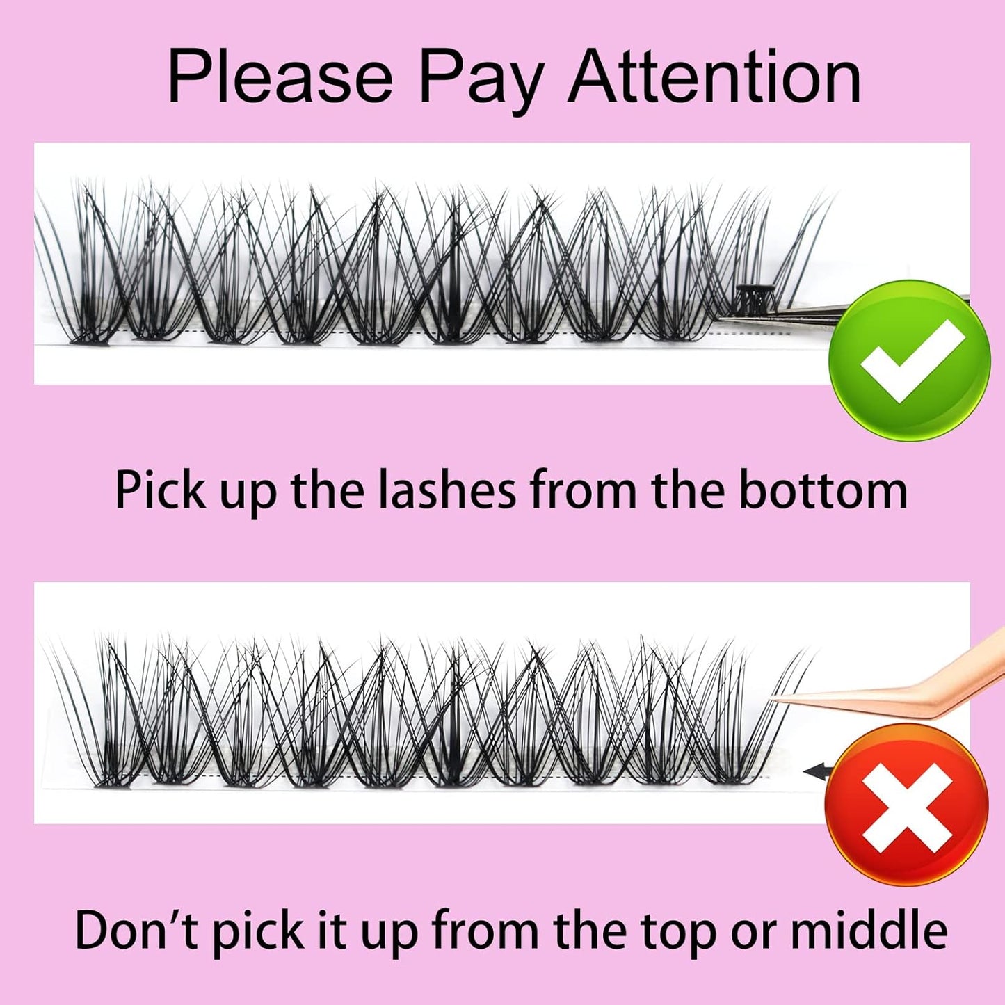 Lash Clusters LAUBESS Individual Lashes Waterproof Eyelash Clusters Mixed Tray Cluster Eyelash Extensions Soft Cluster Lashes for Beginners(30D-0.07D-9-16)