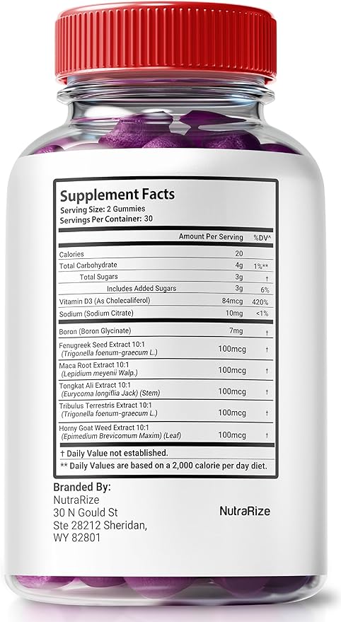 Vital Grow XL, Official Vital Grow XL Testo Gummies for Men, Boost Stamina and Confidence Gummy for Mens, Vital GrowXL Male Support Gomitas (60 Gummies)