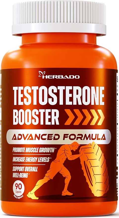 Testosterone Booster Supplement for Men - Male Enhancing Pills - Muscle Builder, Workout, Energy, Libido, Strength - Vitamin B6 B12, Zinc, Tongkat Ali, Fenugreek + More - Total Test Boost, 90 Capsules