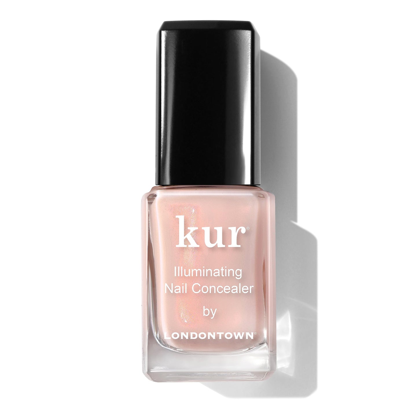 LONDONTOWN Illuminating Nail Concealer, Milky Sheer Bubblegum Pink Polish - Long Lasting Brightening Lacquer Nail Care for Discolored, Yellowing Nails, .40fl oz
