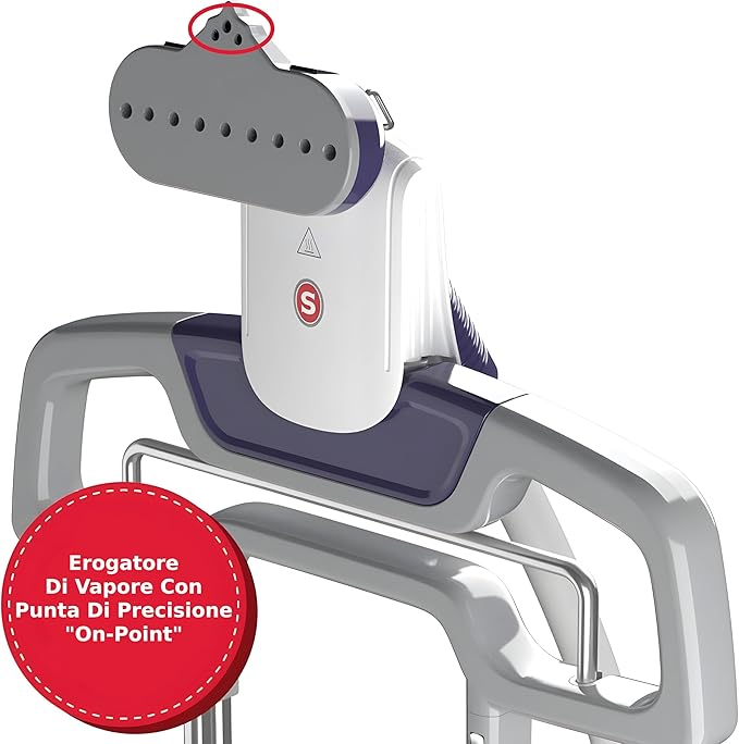 SINGER SteamWorks Pro 2.0 (1500W) | Standing Steamer for Clothes | 4 Steam Settings, Strong Penetrating Steam, 45 Second Heat-up & 2.5l Tank Capacity for Wrinkle-Free Results | White/Blue