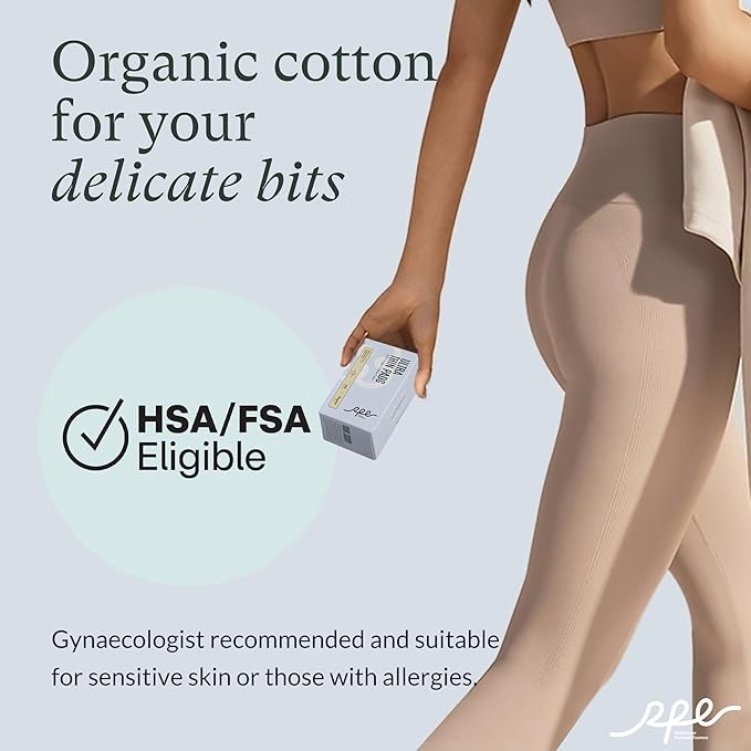 100% Organic Panty Liners for Women-120ct, Ultra Thin Cotton Cover, Regular Pantiliners, Light Absorbency, Unscented Barely There Pantie Liners (Regular Liner, Size 1, 120ct)