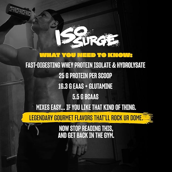 Mutant ISO Surge Whey Protein Isolate Powder Acts Fast to Help Recover, Build Muscle, Bulk and Strength, 1.6 lb (Peanut Butter Chocolate)
